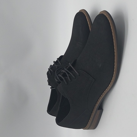 1158- Perry Ellis Suede Men's Shoes Black Color Size 9 - Picture 1 of 9